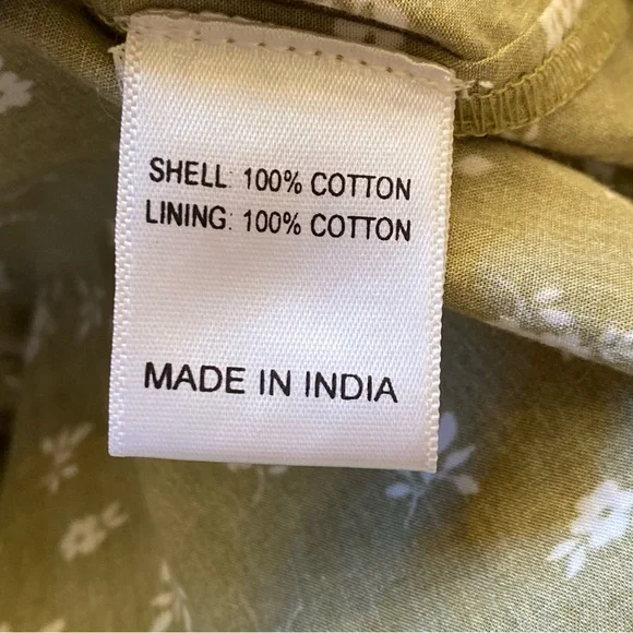 The Stockplace Green Floral Cottage Willow Midi Dress - Picture 10 of 12